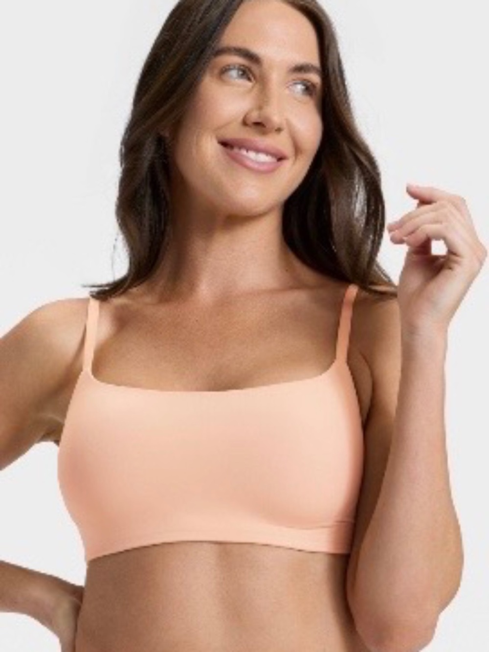 Women’s Luxury Collection Luxe Stretch Lightly Lined Scoop Bralette - Auden Pear